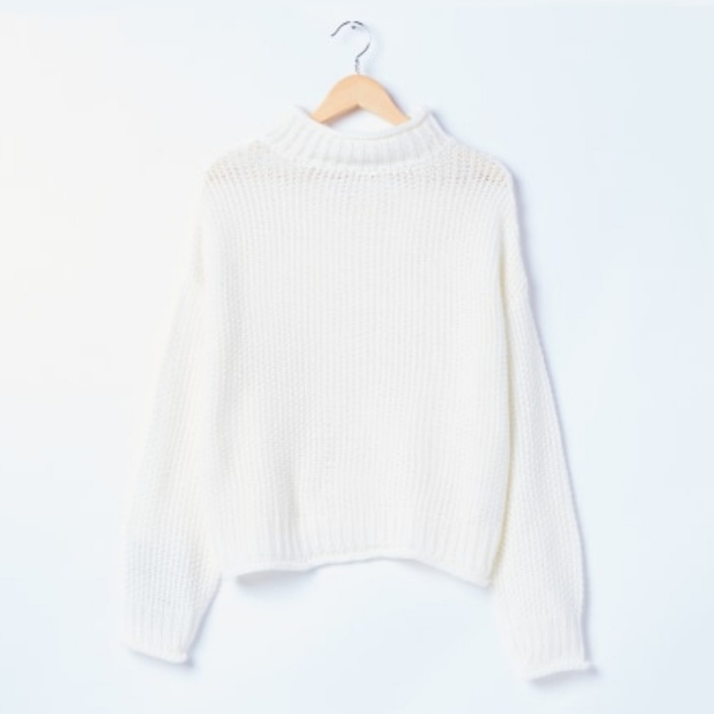 ECO by Design knit, mock-neck sweater
